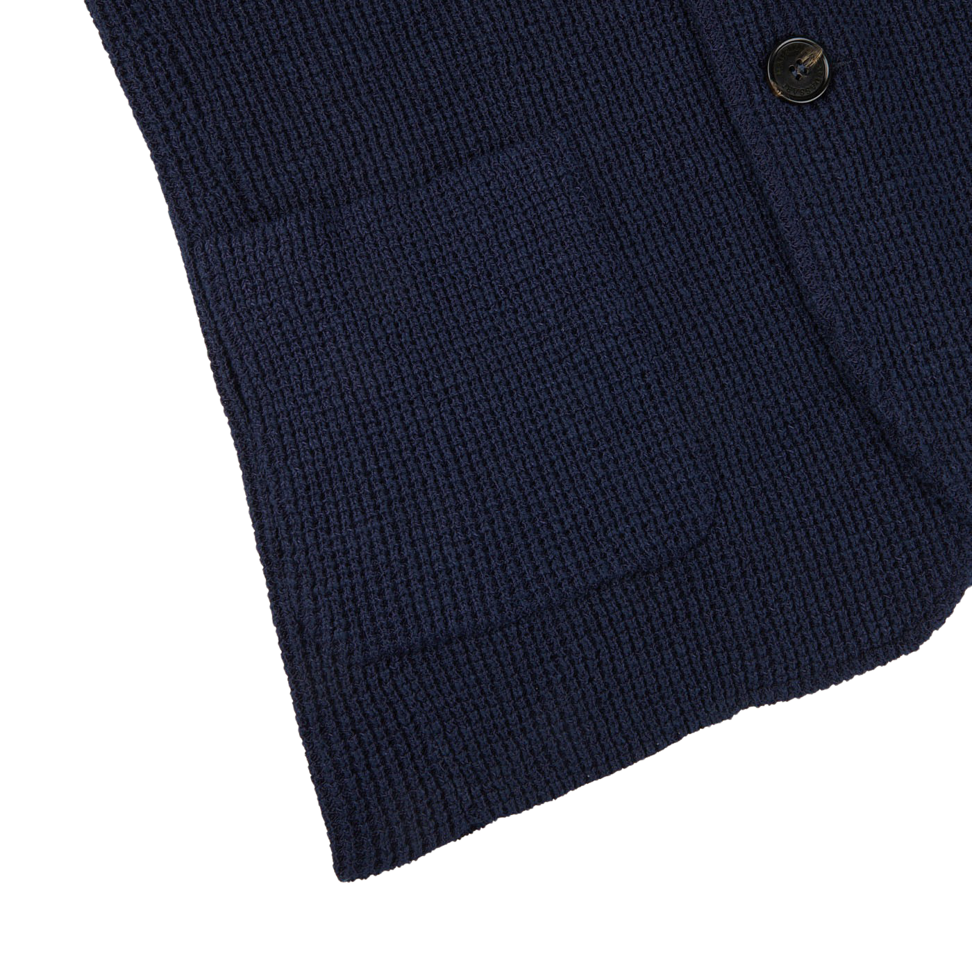 Maurizio Baldassari Navy Blue Cotton Summer Brenta Jacket Edge