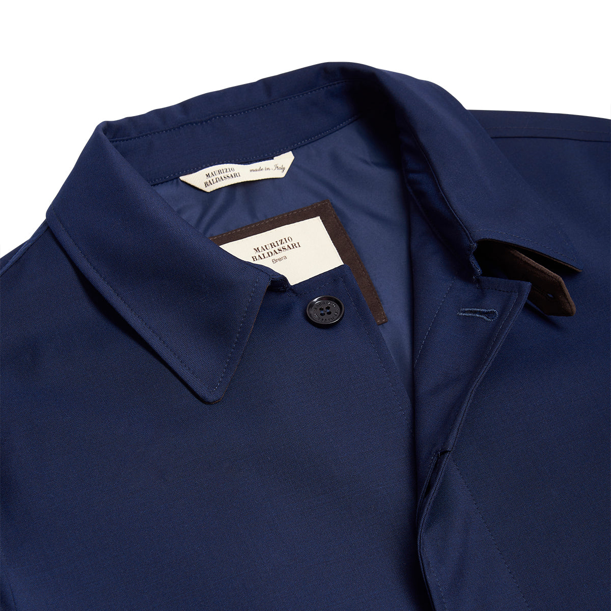 Navy Blue LP Storm System Wool Coat