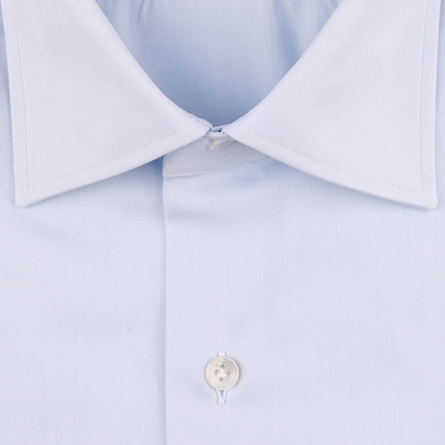 Mazzarelli Sky Blue Cutaway Regular Fit Shirt Fabric
