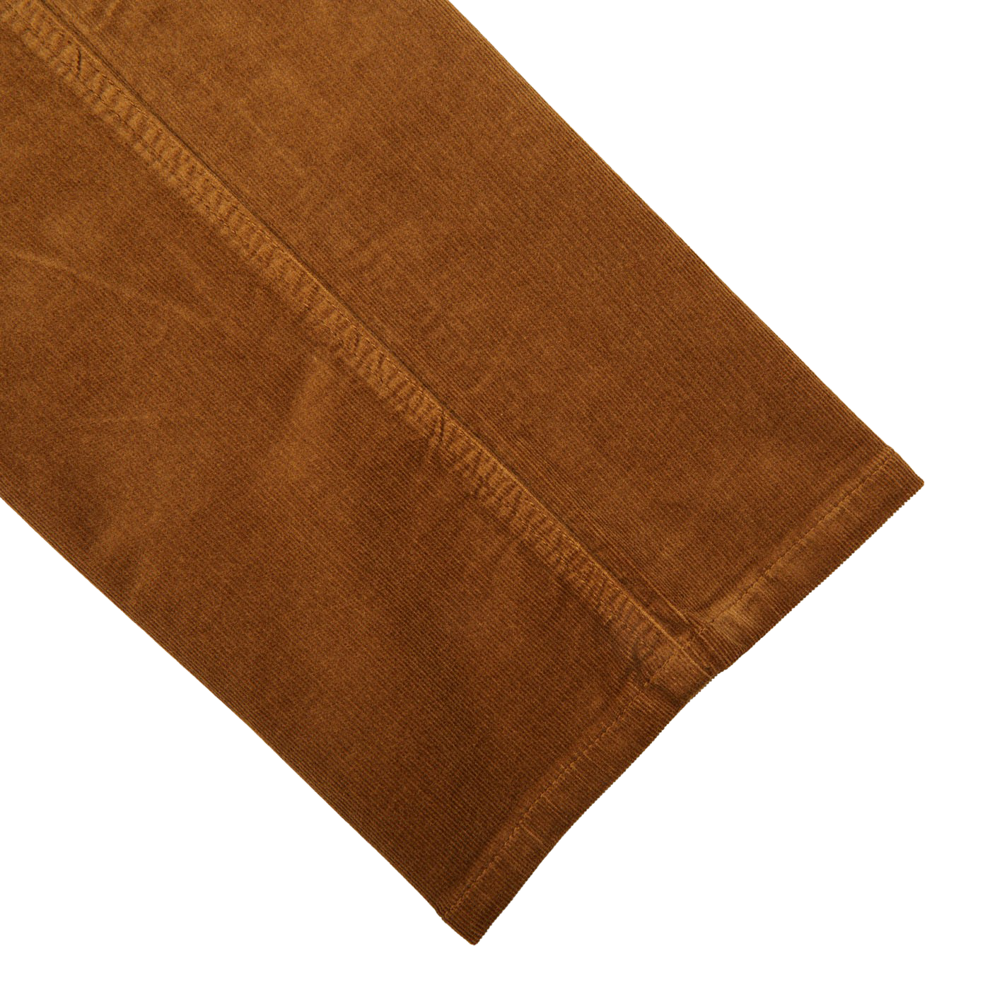 Paige Brown Cotton Corduroy Five Pocket Trousers Cuff