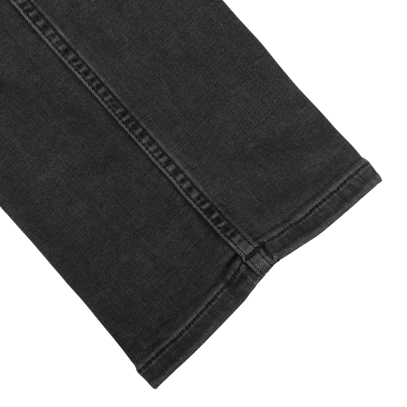 Paige Charcoal Grey Cotton Stretch Lennox Jeans Cuff