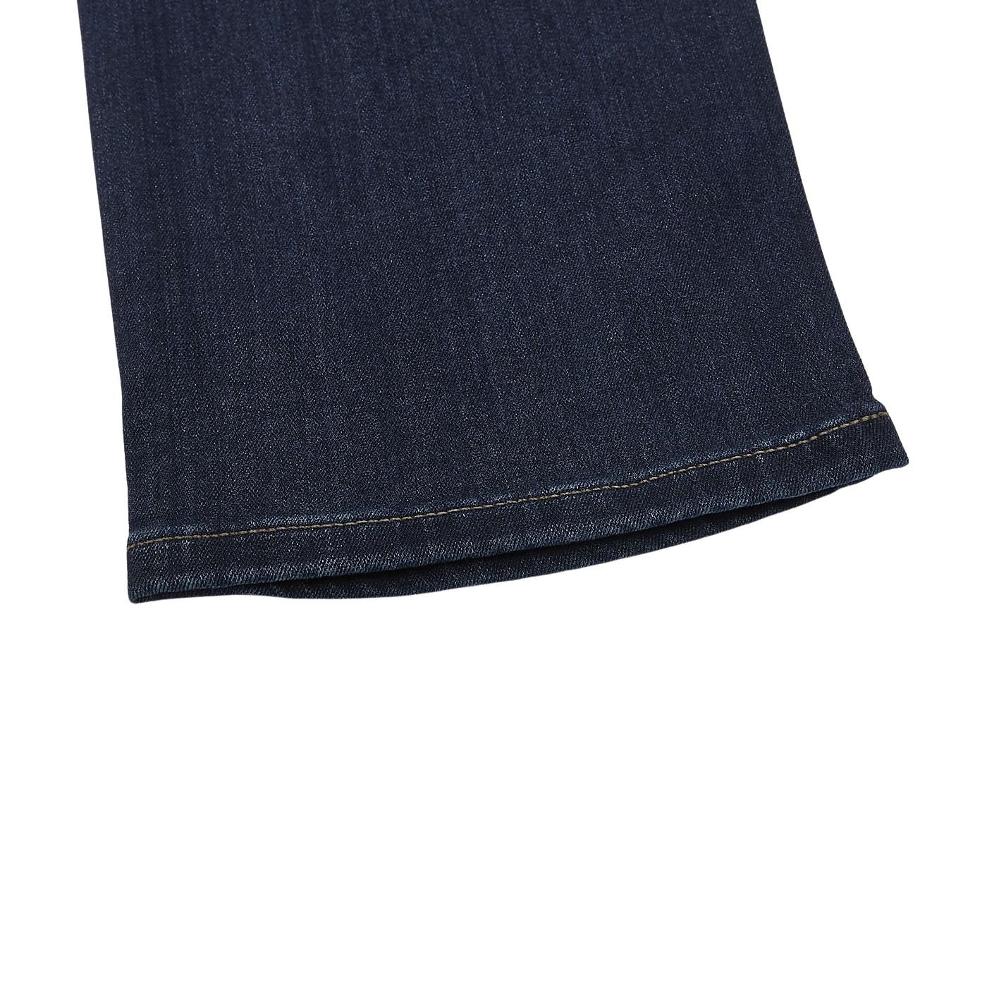 Paige Dark Blue Cotton Stretch Lennox Jeans Cuff
