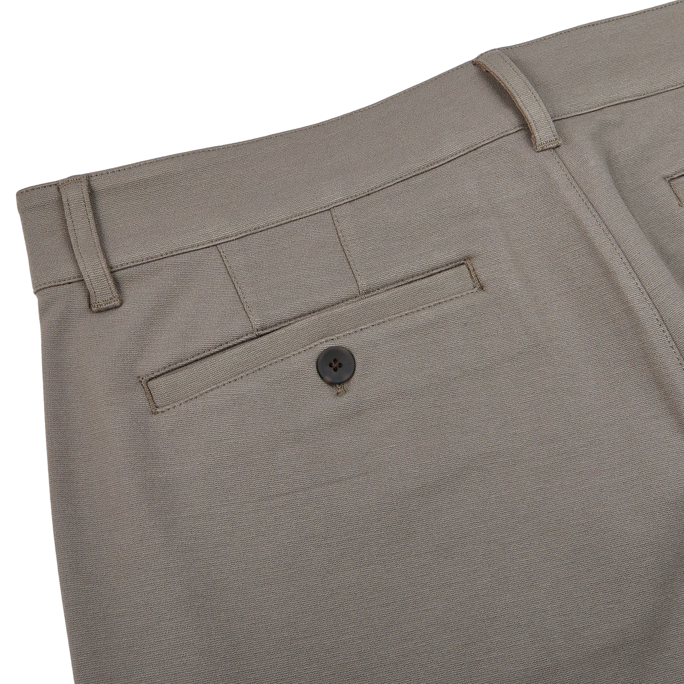 Paige Dark Taupe Jersey Stafford Trousers Pocket