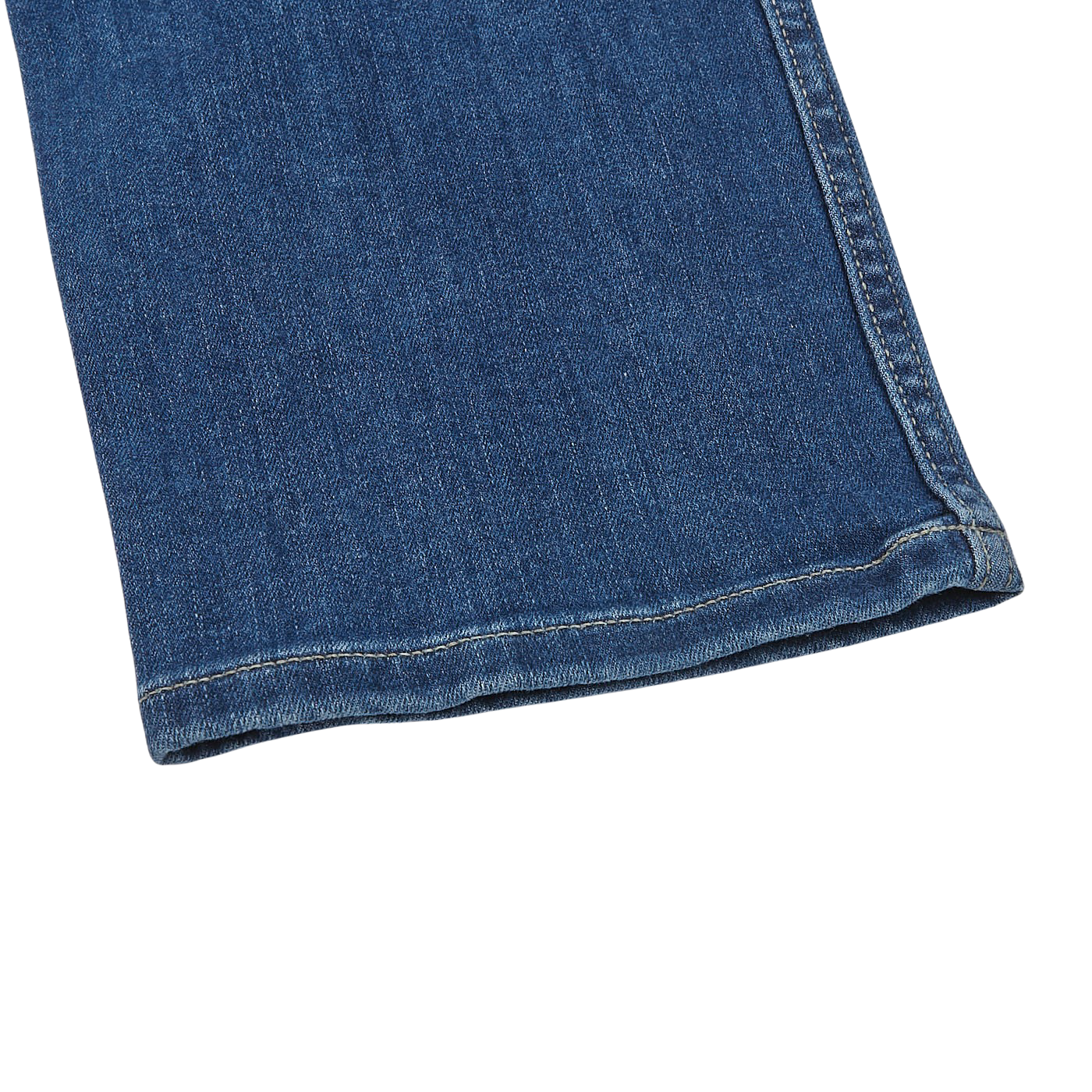 Paige Mulholland Blue Cotton Stretch Lennox Jeans Cuff