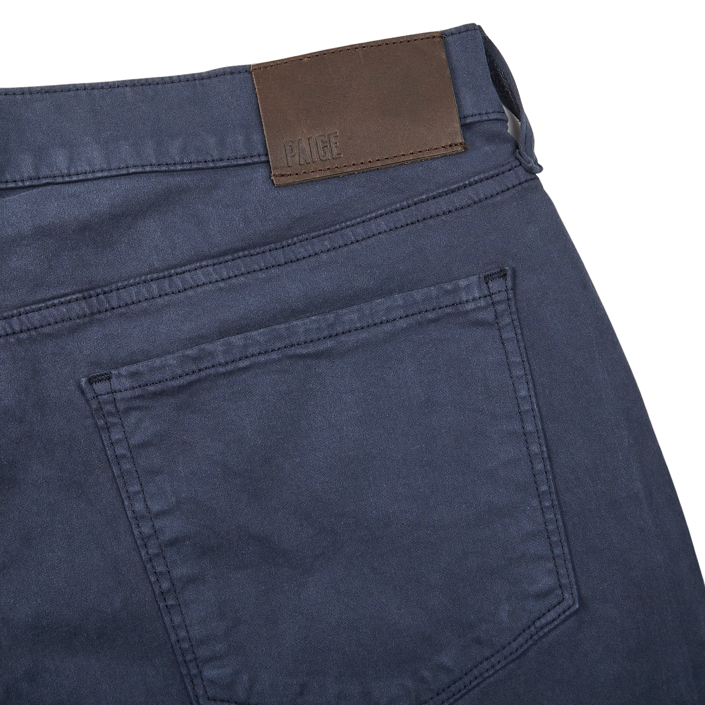 Paige Paige Dark Taupe Jersey Stafford Trousers Zipper Pocket