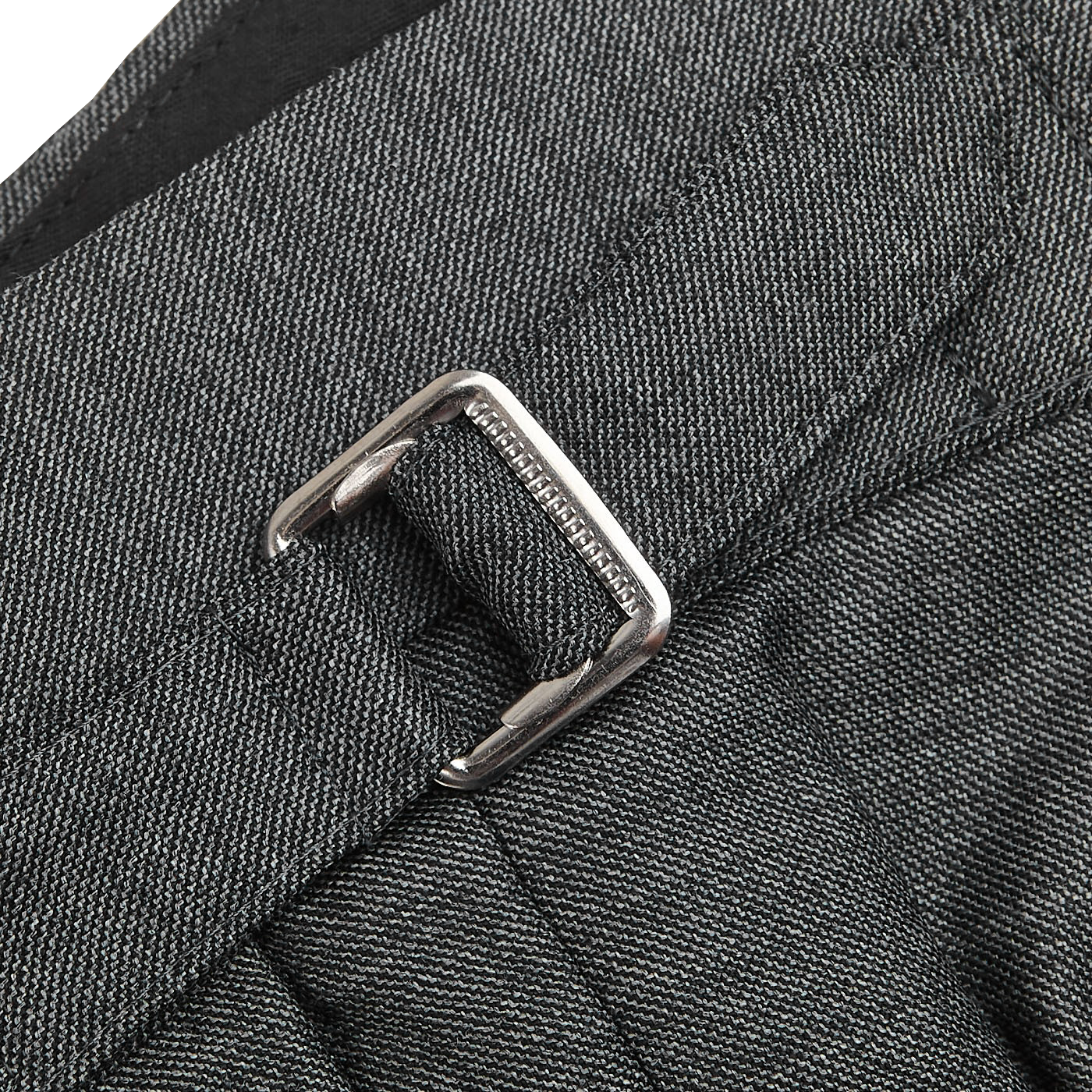 Ring Jacket Grey Melange Pic 'n Pic Wool Suit Detail