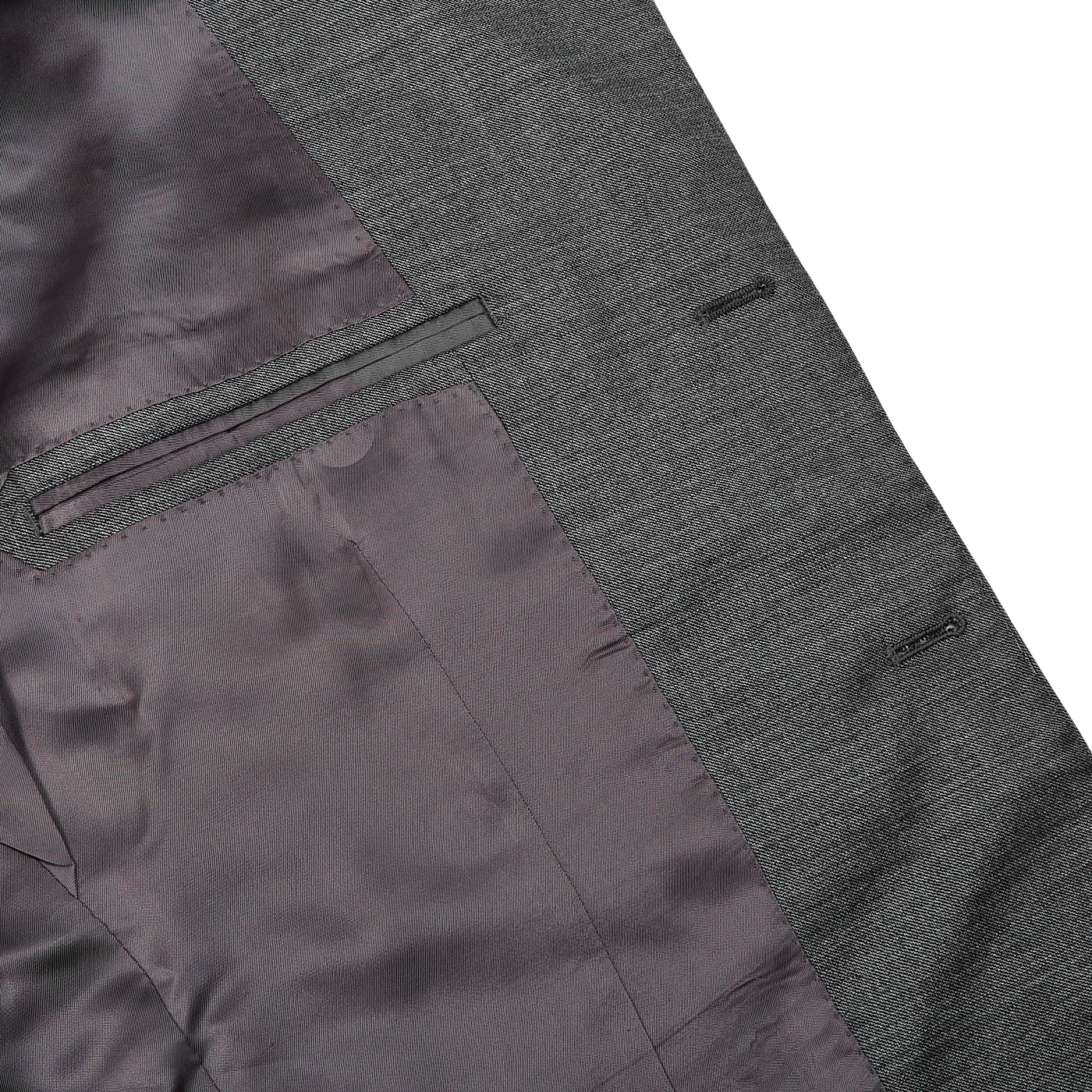 Ring Jacket Grey Melange Pic 'n Pic Wool Suit Inside
