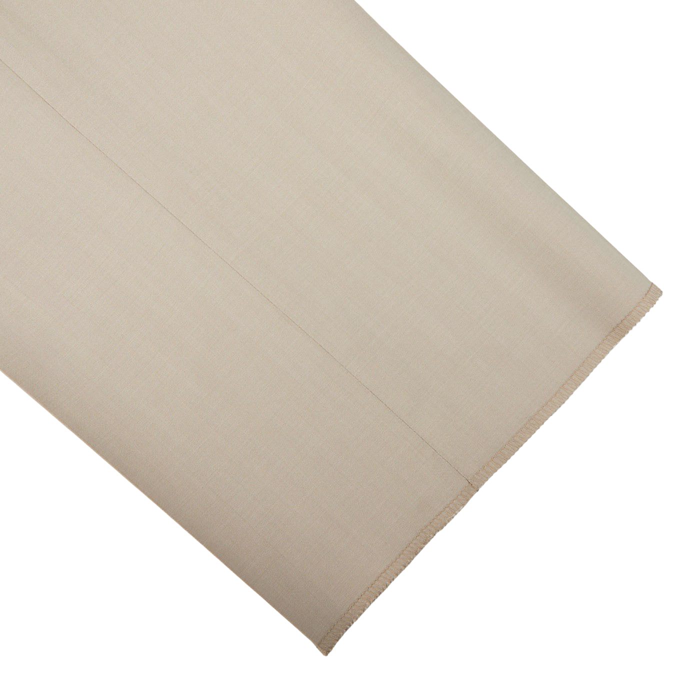 A light beige herringbone Ring Jacket Wool Suit made from virgin wool on a white background.