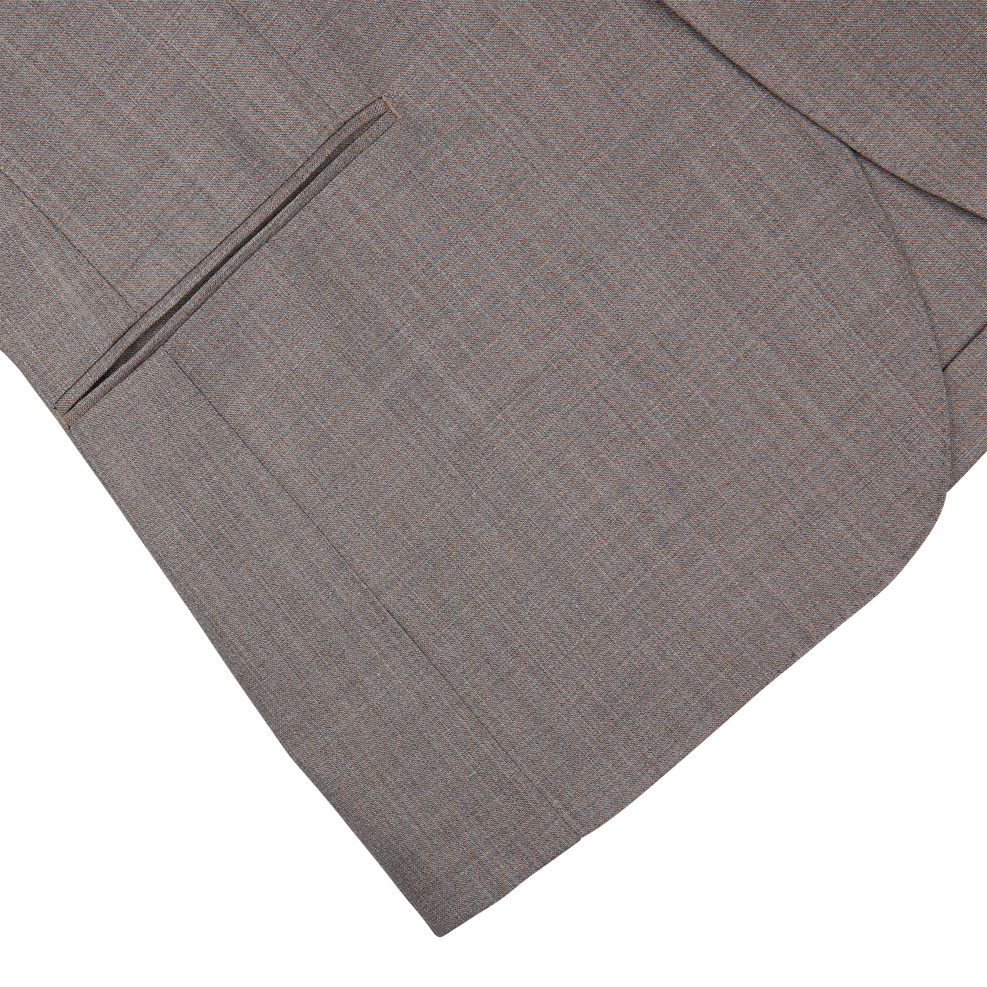 A close up of a Ring Jacket Mid Grey High-Twist Wool Suit.