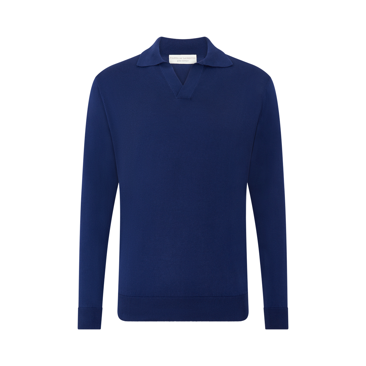 Navy Cotton Skipper LS Polo