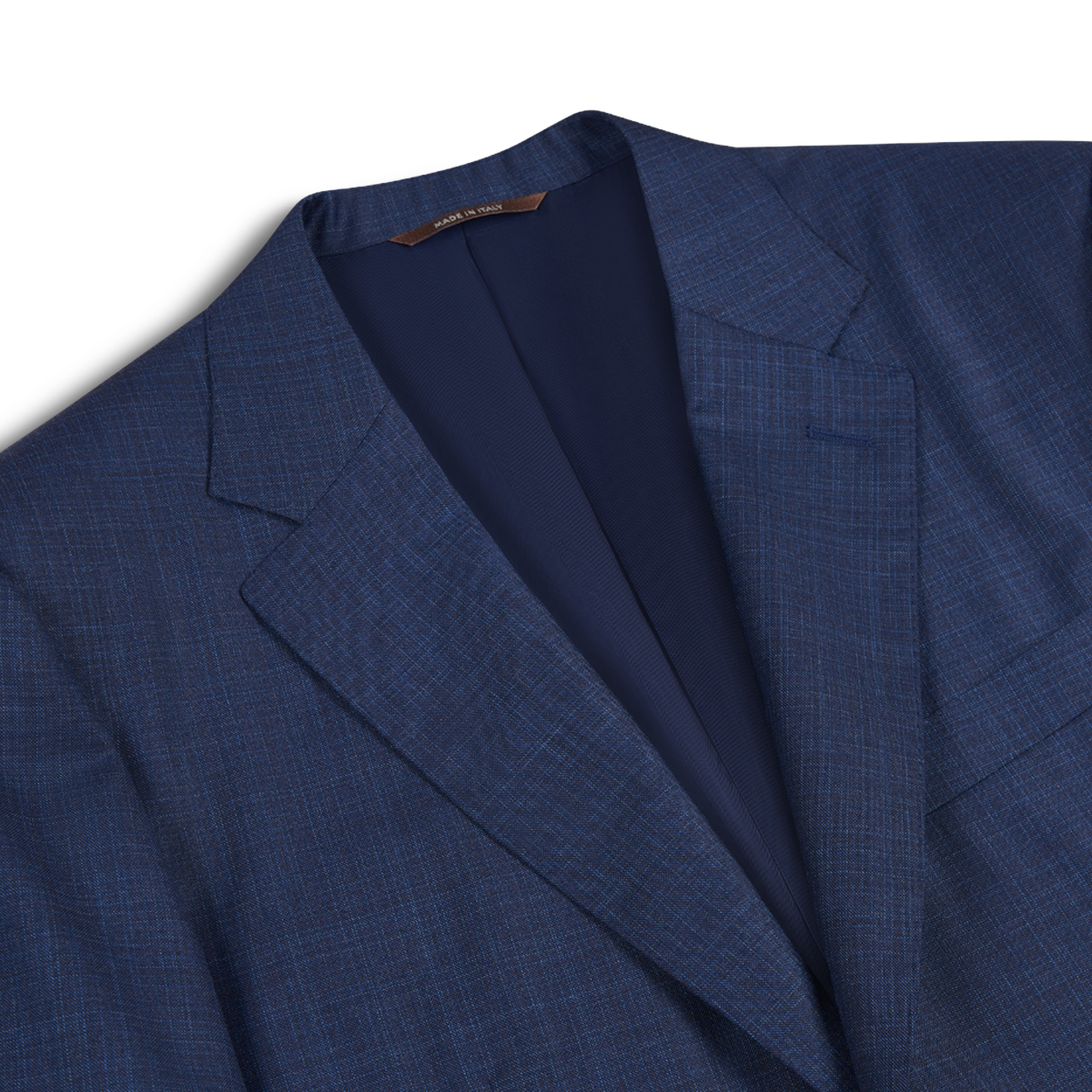 Mid Blue Micro Design Wool Suit