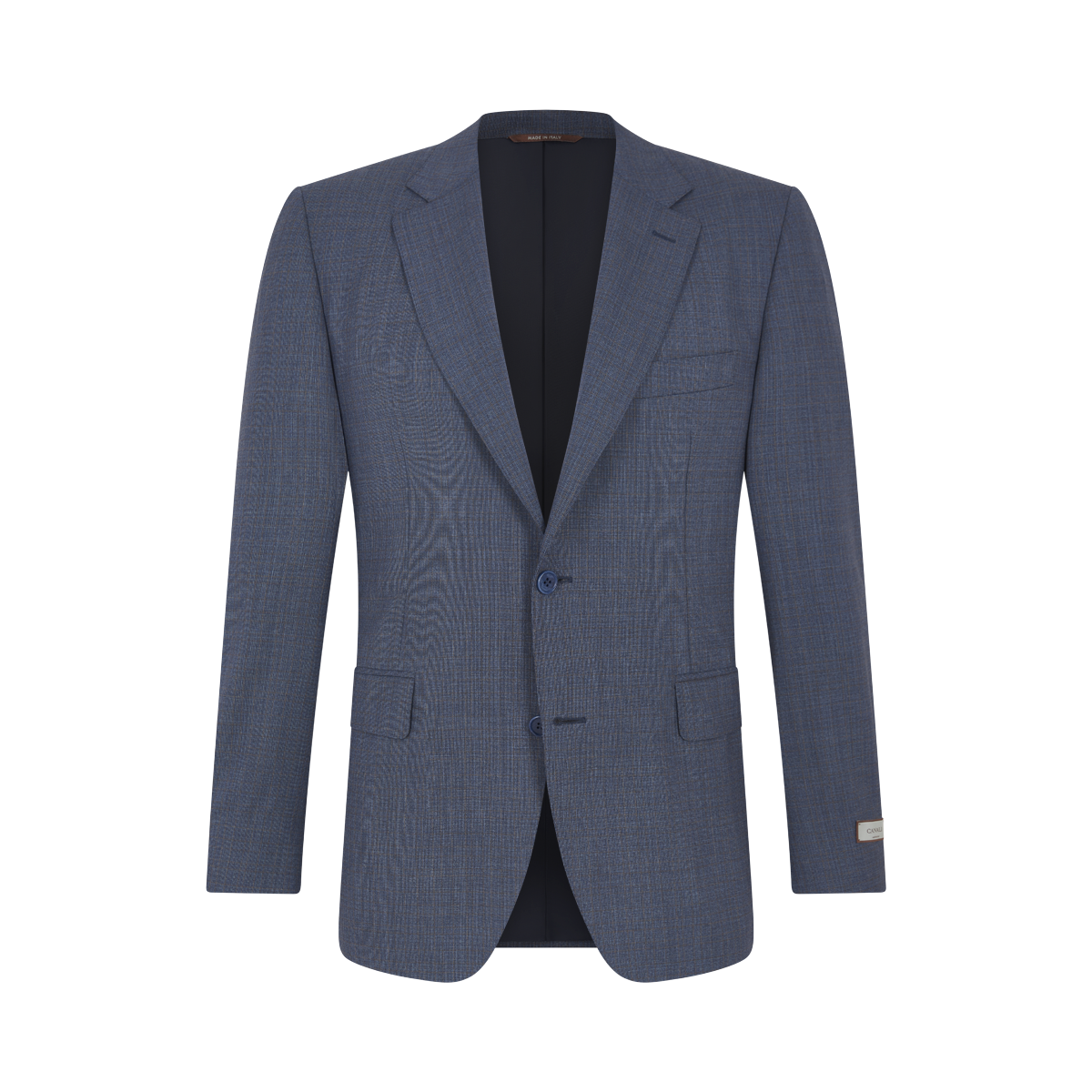 Blue Texture Design Wool Suit