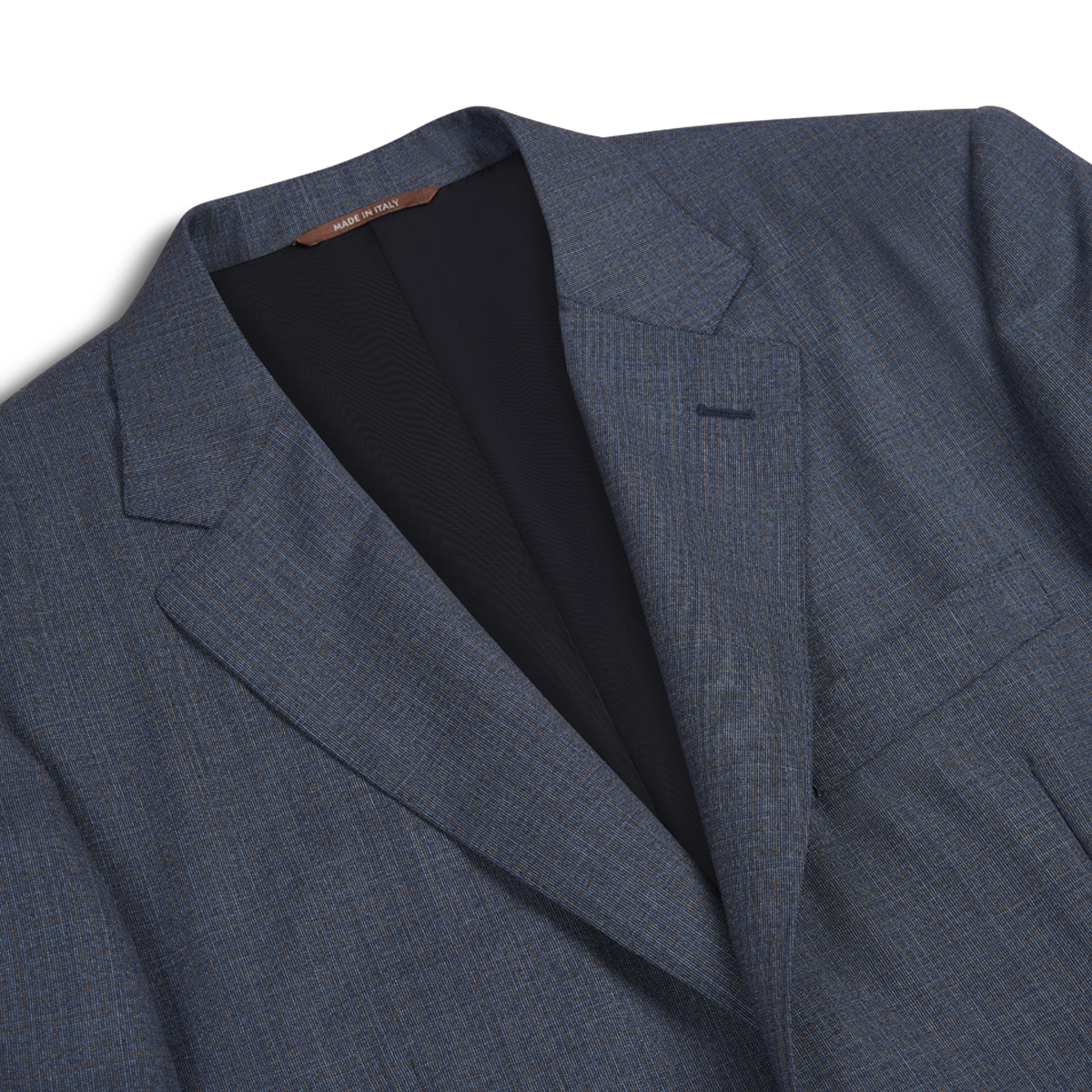 Blue Texture Design Wool Suit