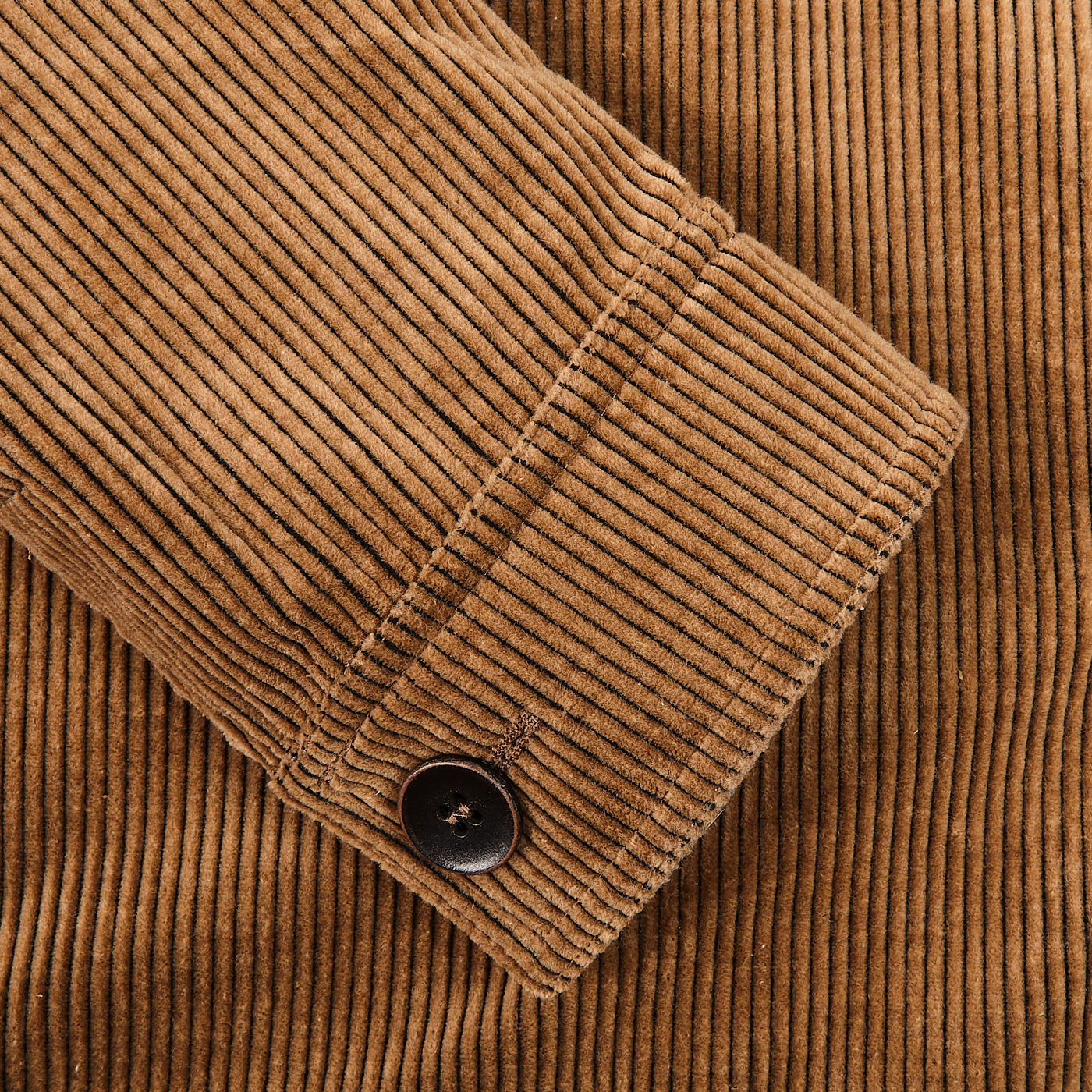 Schneiders Camel Corduroy Five Pocket Chore Jacket Cuff