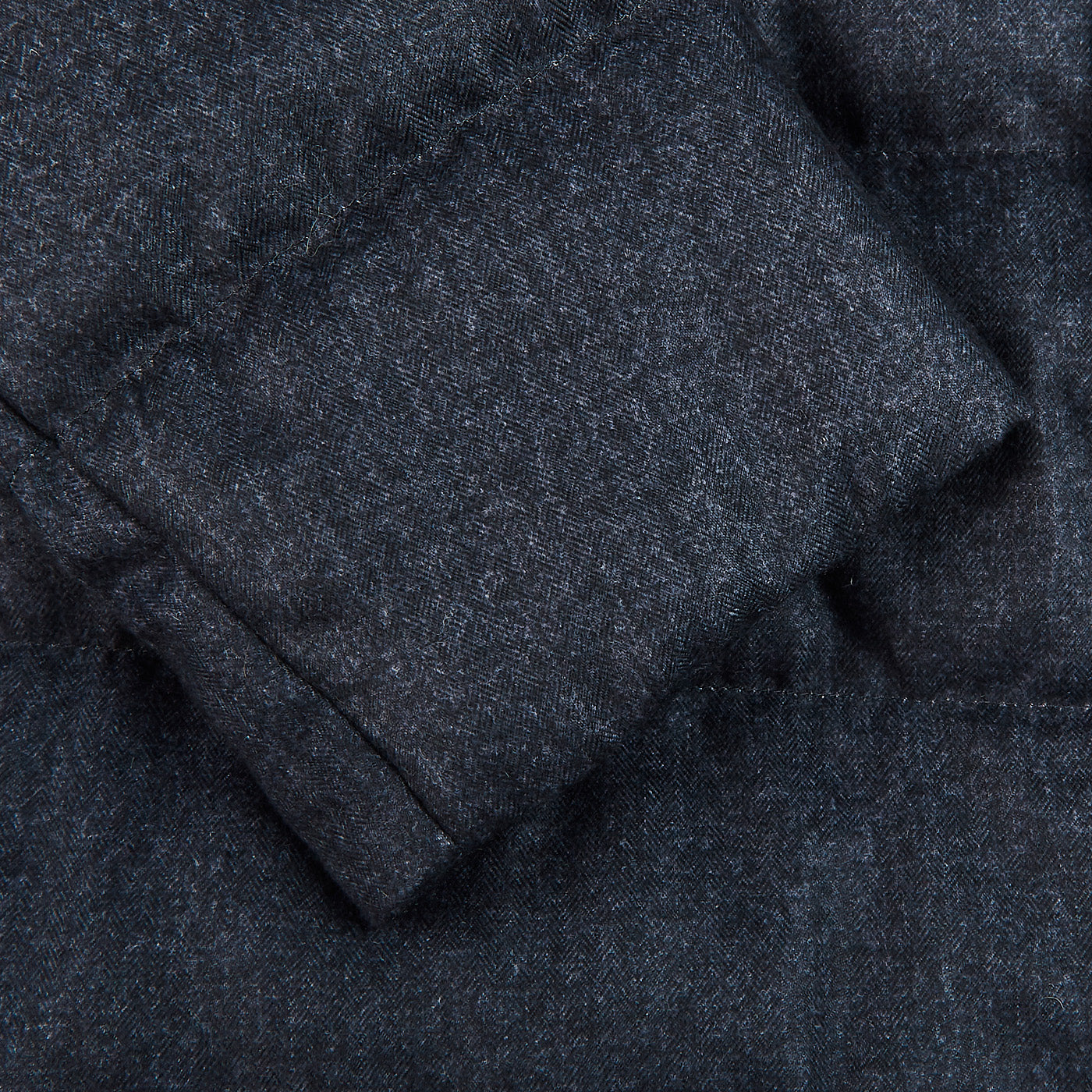 Schneiders Navy Melange Technical Micro Down Jacket Cuff