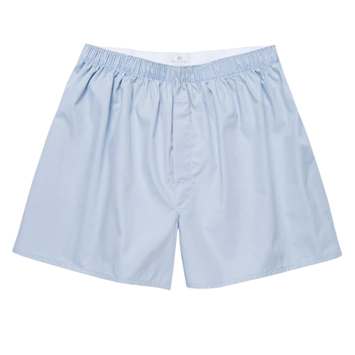 Sunspel Blue Cotton Boxer Shorts Feature