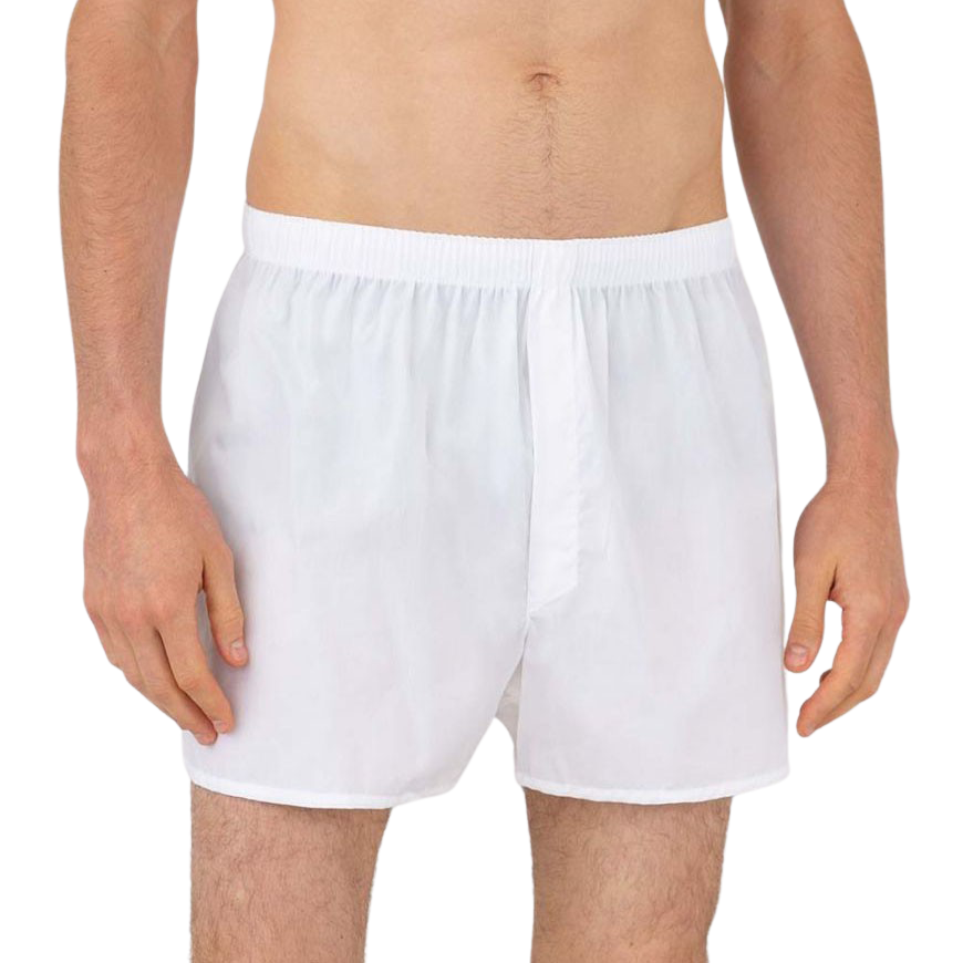 Sunspel White Cotton Boxer Shorts