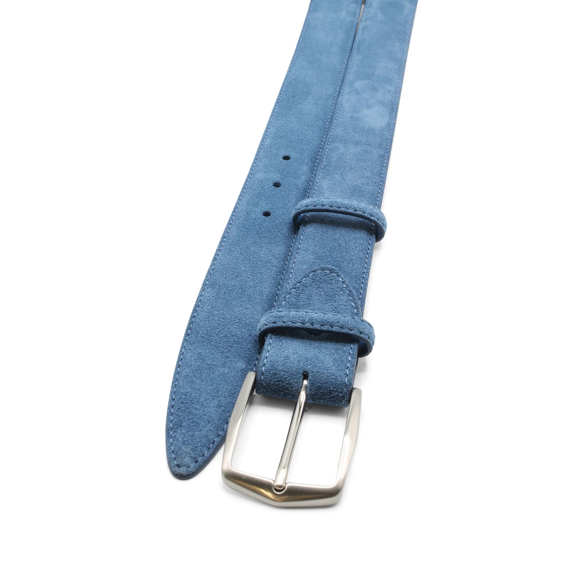Light Blue Suede Belt
