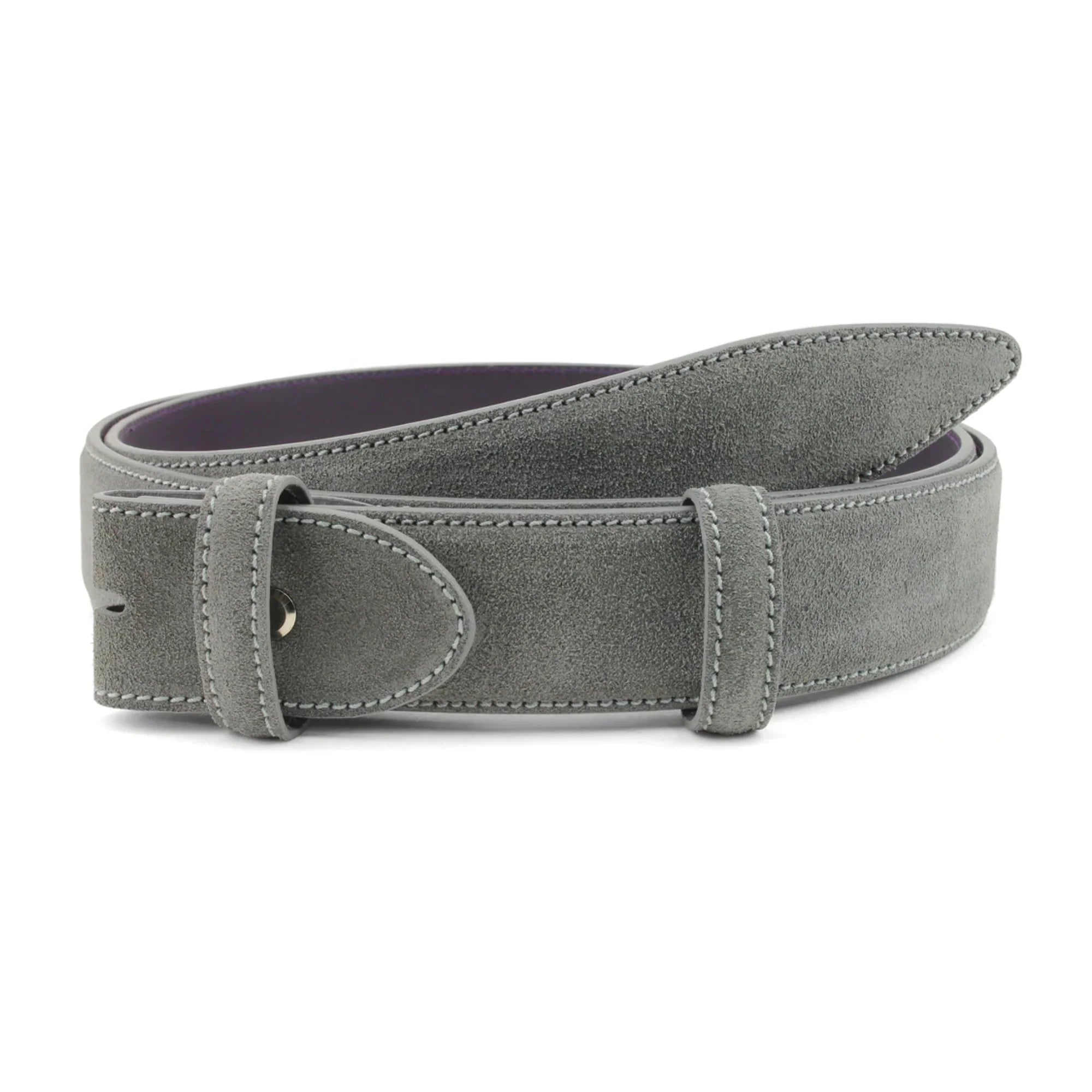 Grey Suede Belt