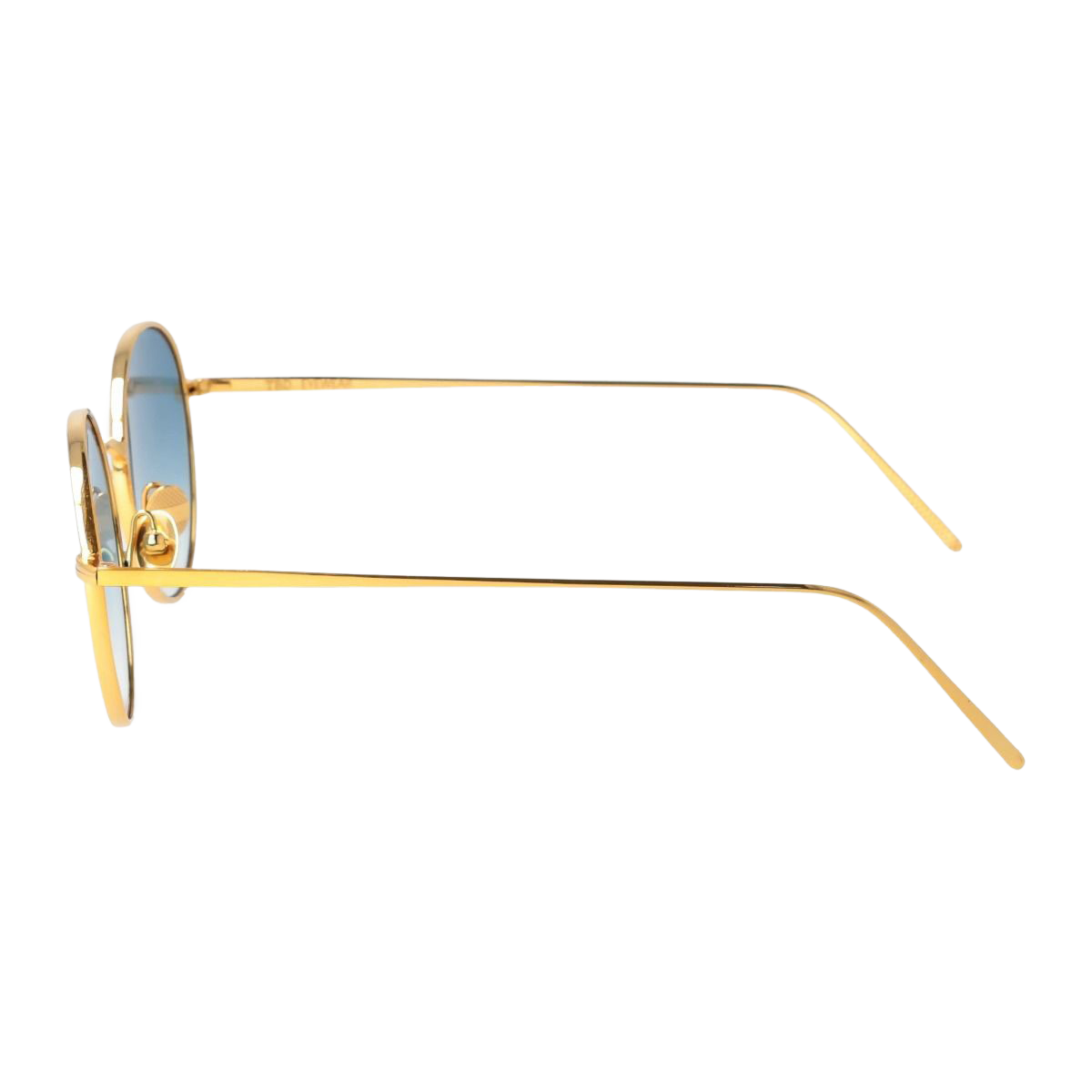 The Bespoke Dudes Ulster 24K Gold Gradient Blue Lenses 50mm Side
