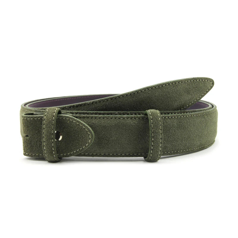 Khaki Suede Belt