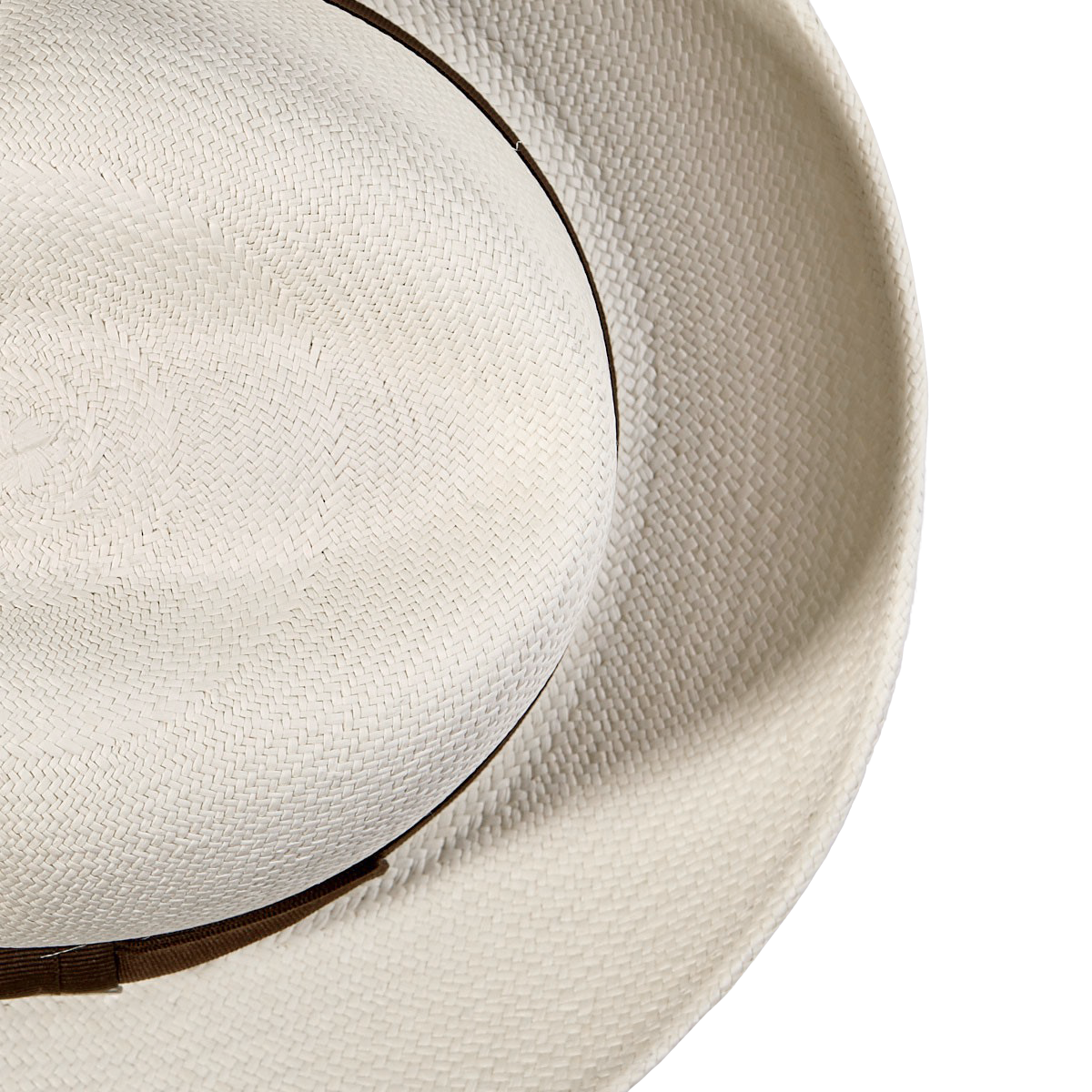Wigéns Handwoven Fedora Brown Medium Brim Triby Hat Edge