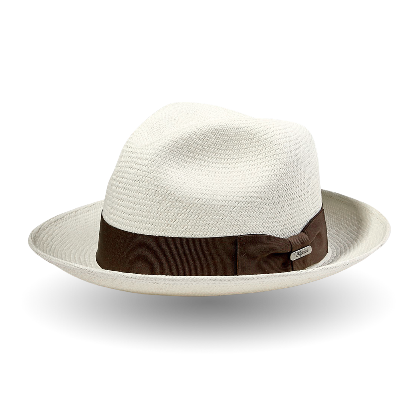 Wigéns Handwoven Fedora Brown Medium Brim Triby Hat Feature