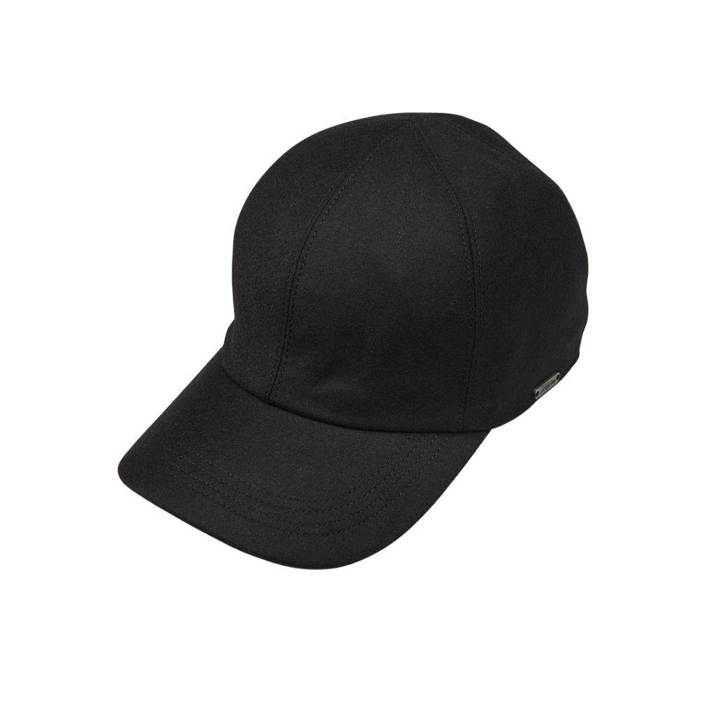 Wigéns Black Loro Piana Wool Cashmere Baseball Cap Feature