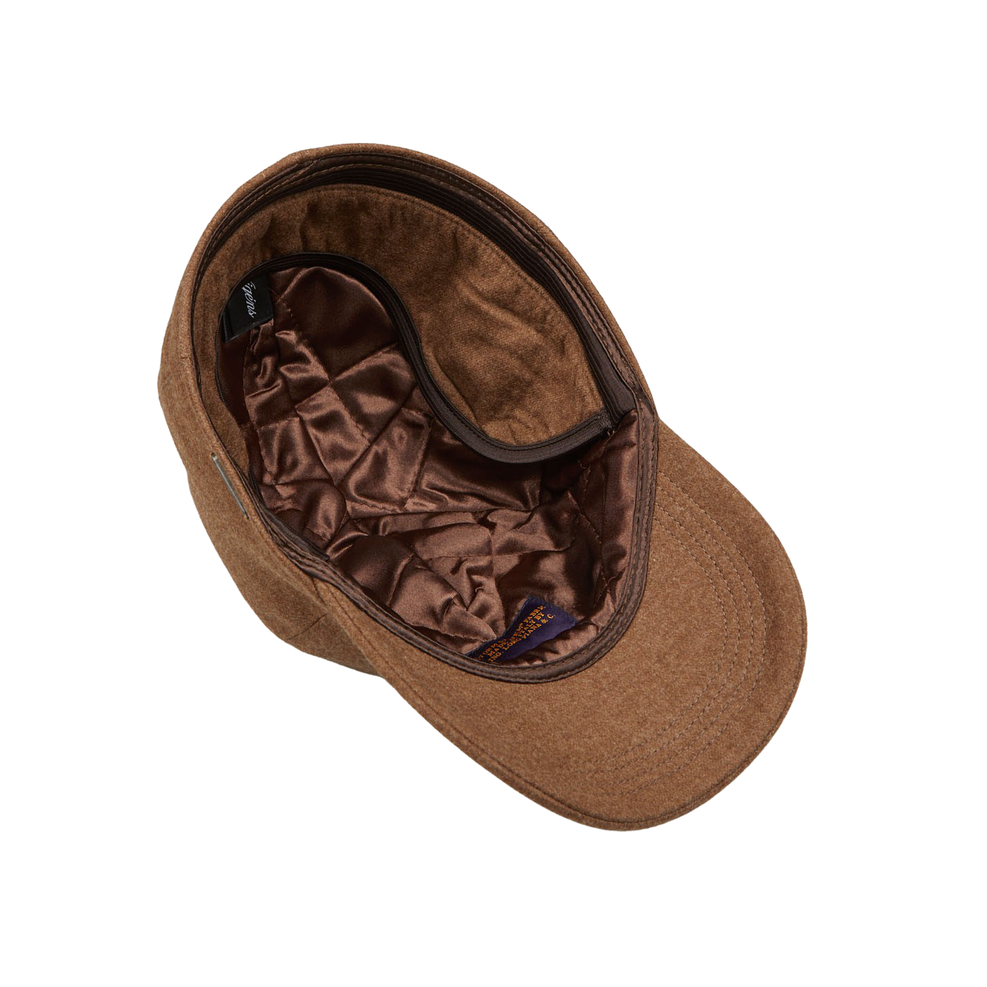 Wigéns Camel Loro Piana Wool Cashmere Baseball Cap Inside
