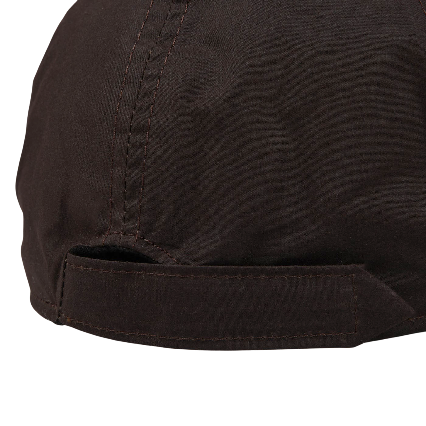 Wigéns Dark Brown Cotton Fleece Lined Baseball Cap Back