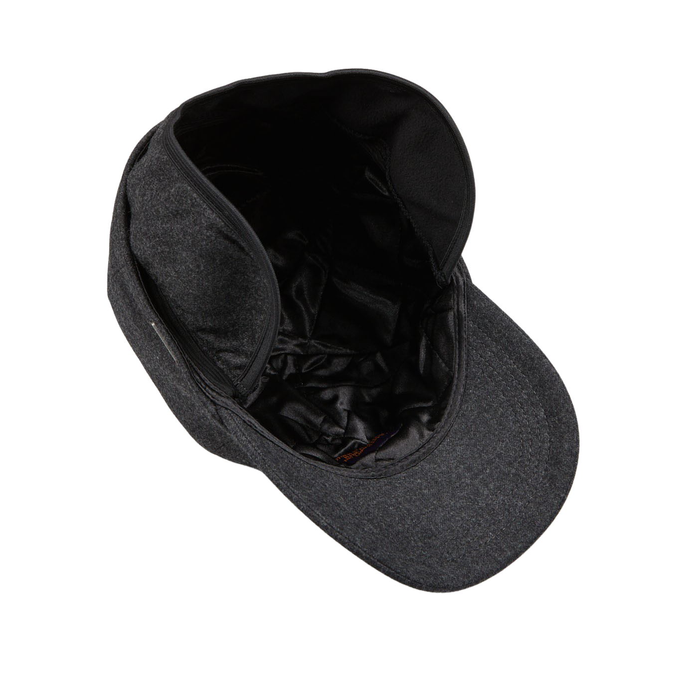A Grey Loro Piana Wool Cashmere baseball cap with a black lining by Wigéns.