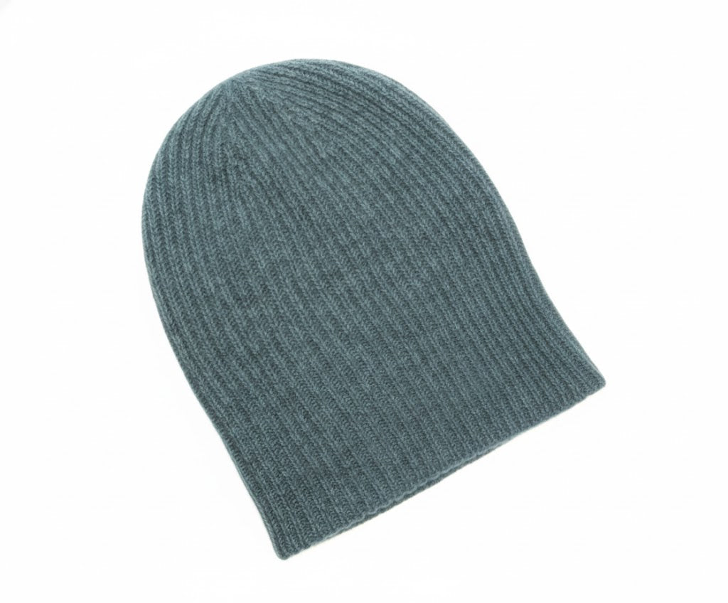 Green Cashmere Beanie