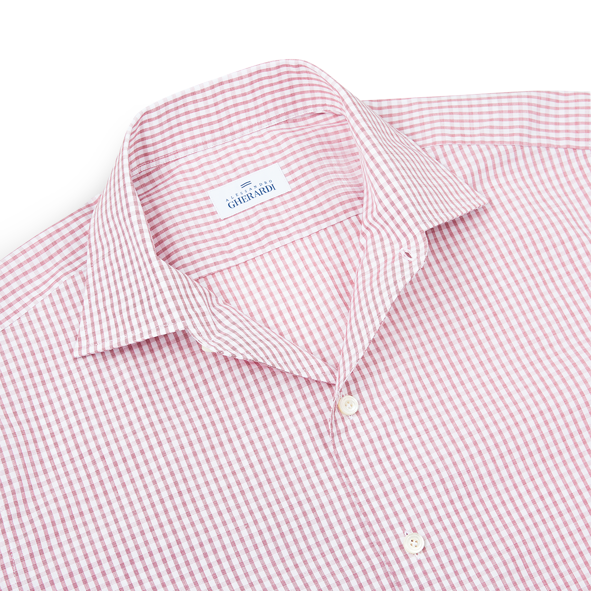 Burgundy Gingham Washed Cotton Casual Shirt