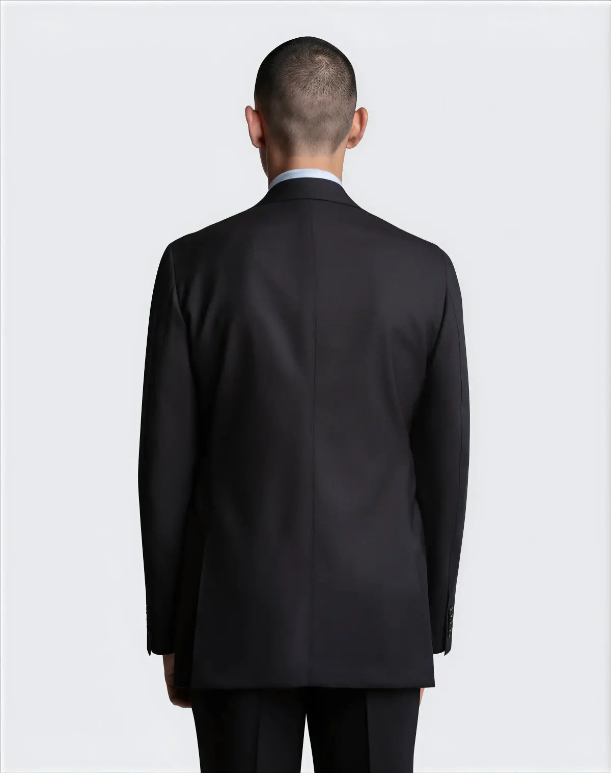 Navy Blue Twist Wool Jacket (Matching Trousers)
