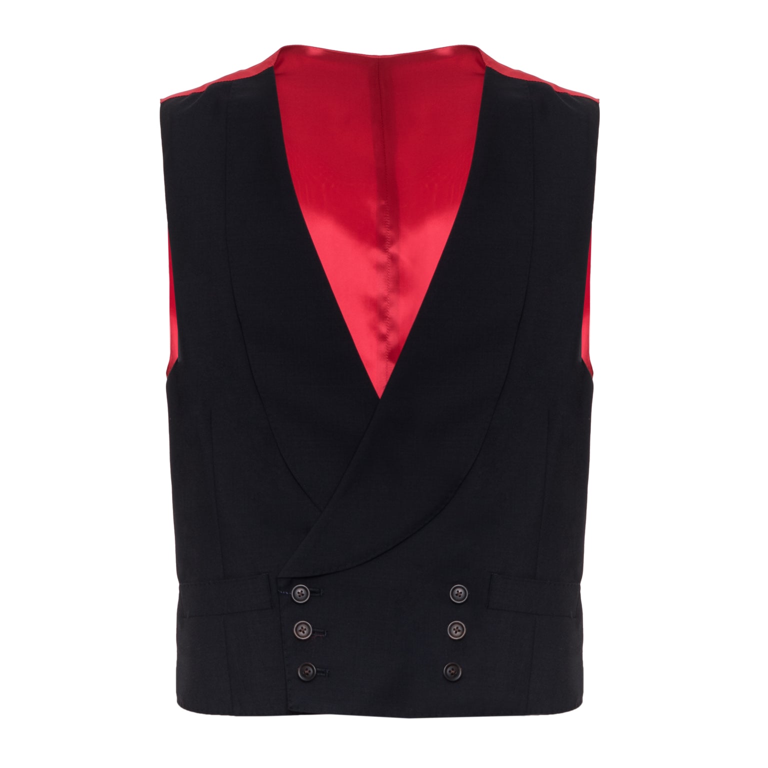 Navy Blue Tropical Super 150s DB Waistcoat