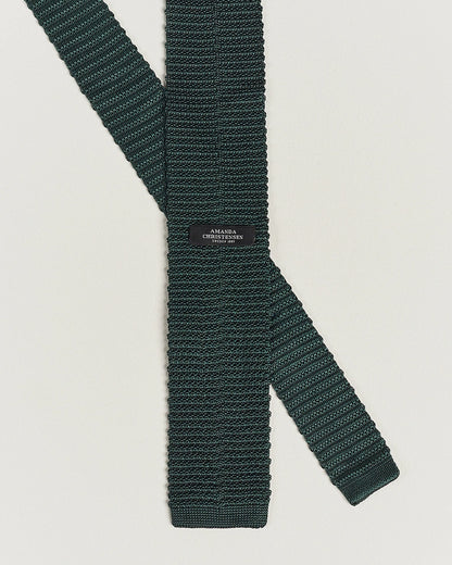 Bottle Green Knitted Wool Tie