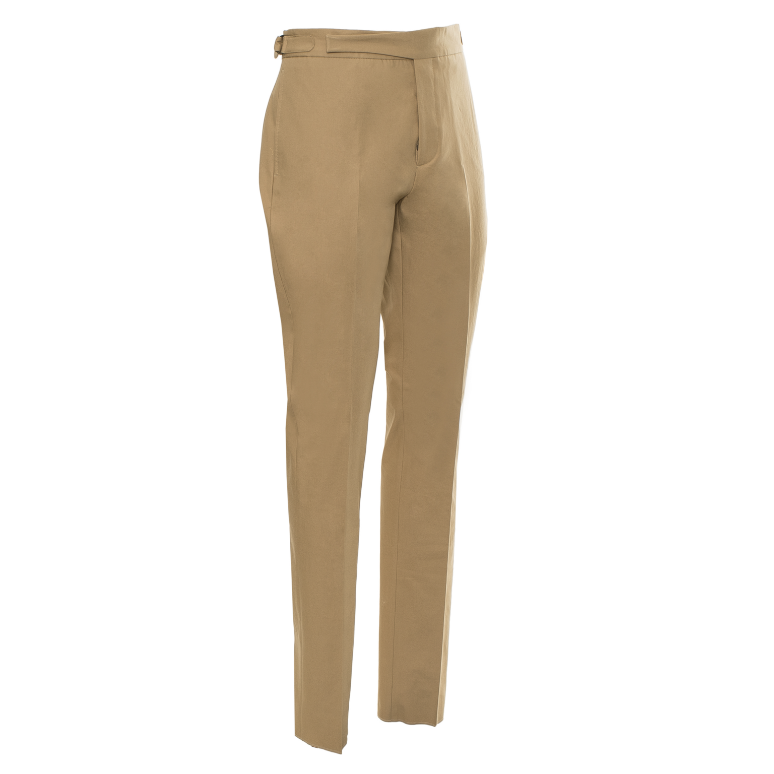 Caramel Beige Cotton Twill Gurkha Trousers