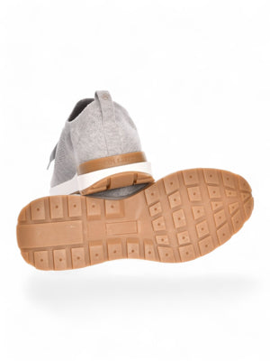 Light Grey Knitted Wool Sneakers