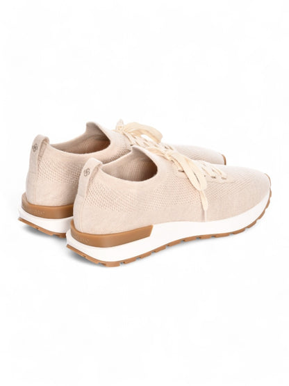 Beige Knitted Wool Sneakers