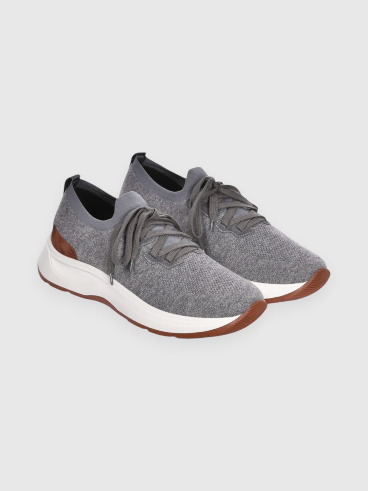 Dark Grey Knitted Wool Sneaker