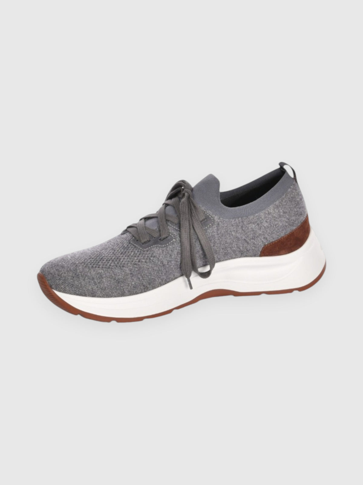 Dark Grey Knitted Wool Sneaker