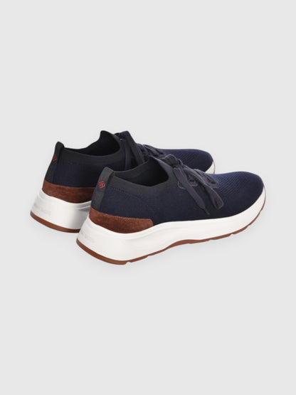 Navy Blue Knitted Wool Sneaker