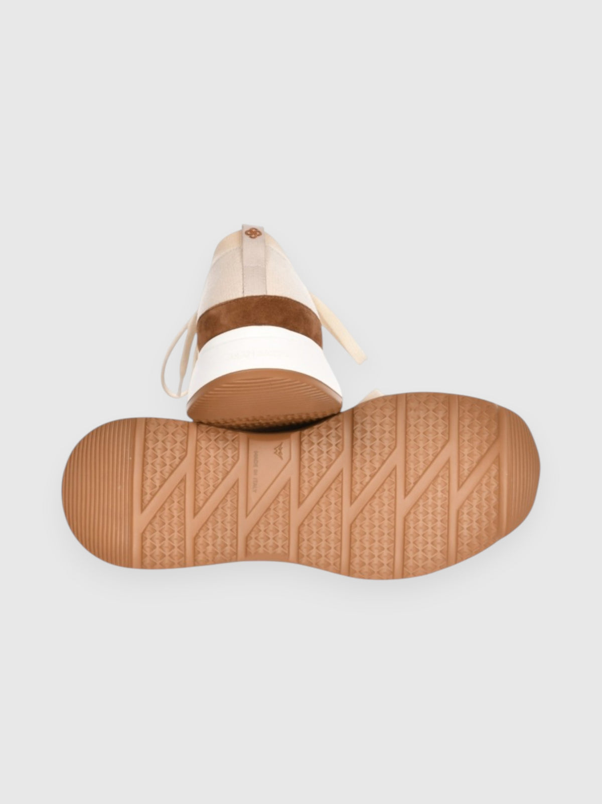 Beige Knitted Wool Sneaker