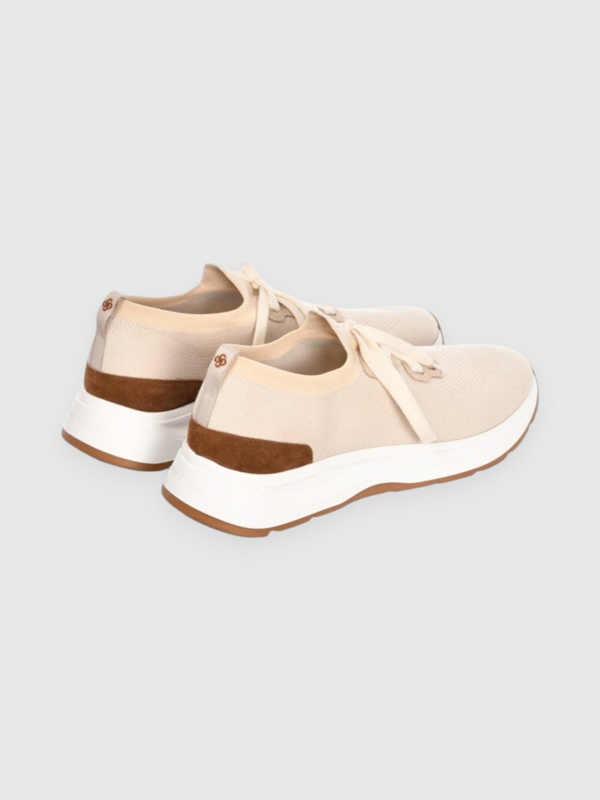Beige Knitted Wool Sneaker