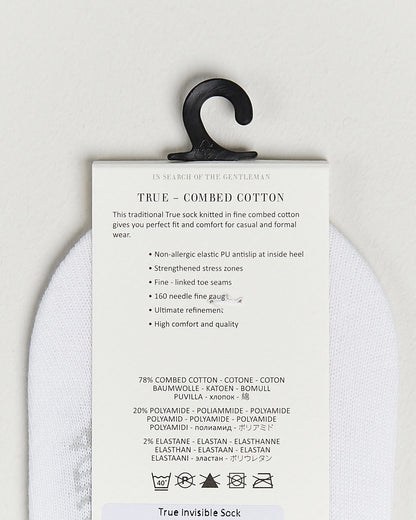 White Cotton Invisible Socks