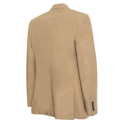 Caramel Beige Cotton Twill Signature Jacket