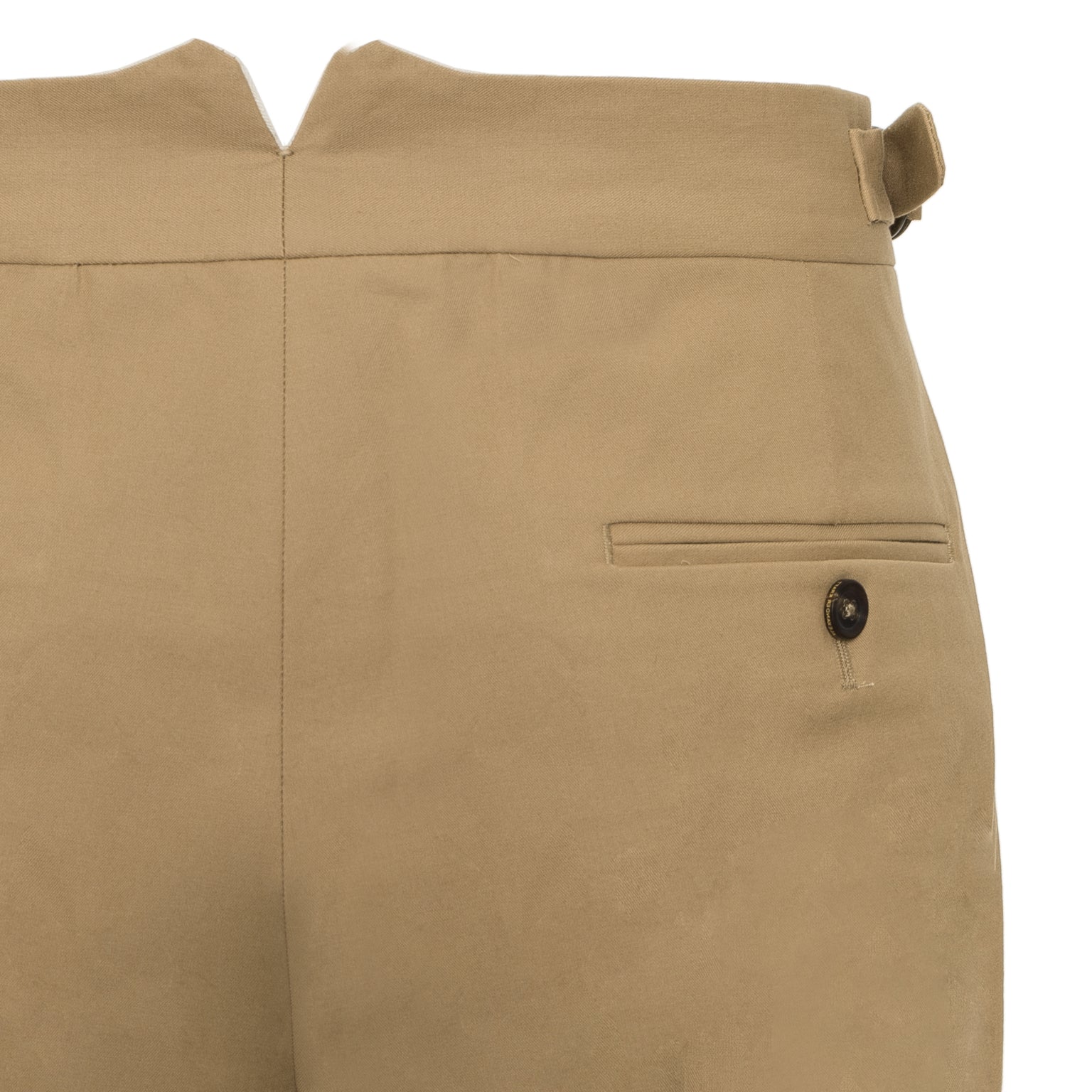 Caramel Beige Cotton Twill Gurkha Trousers
