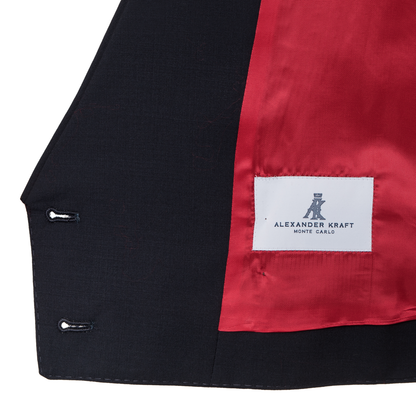 Navy Blue Tropical Super 150s DB Waistcoat