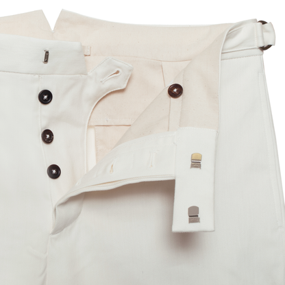 Cream Cotton Riviera Bermuda Shorts