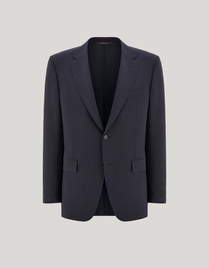 Dark Navy Blue Impeccabile Wool Blazer